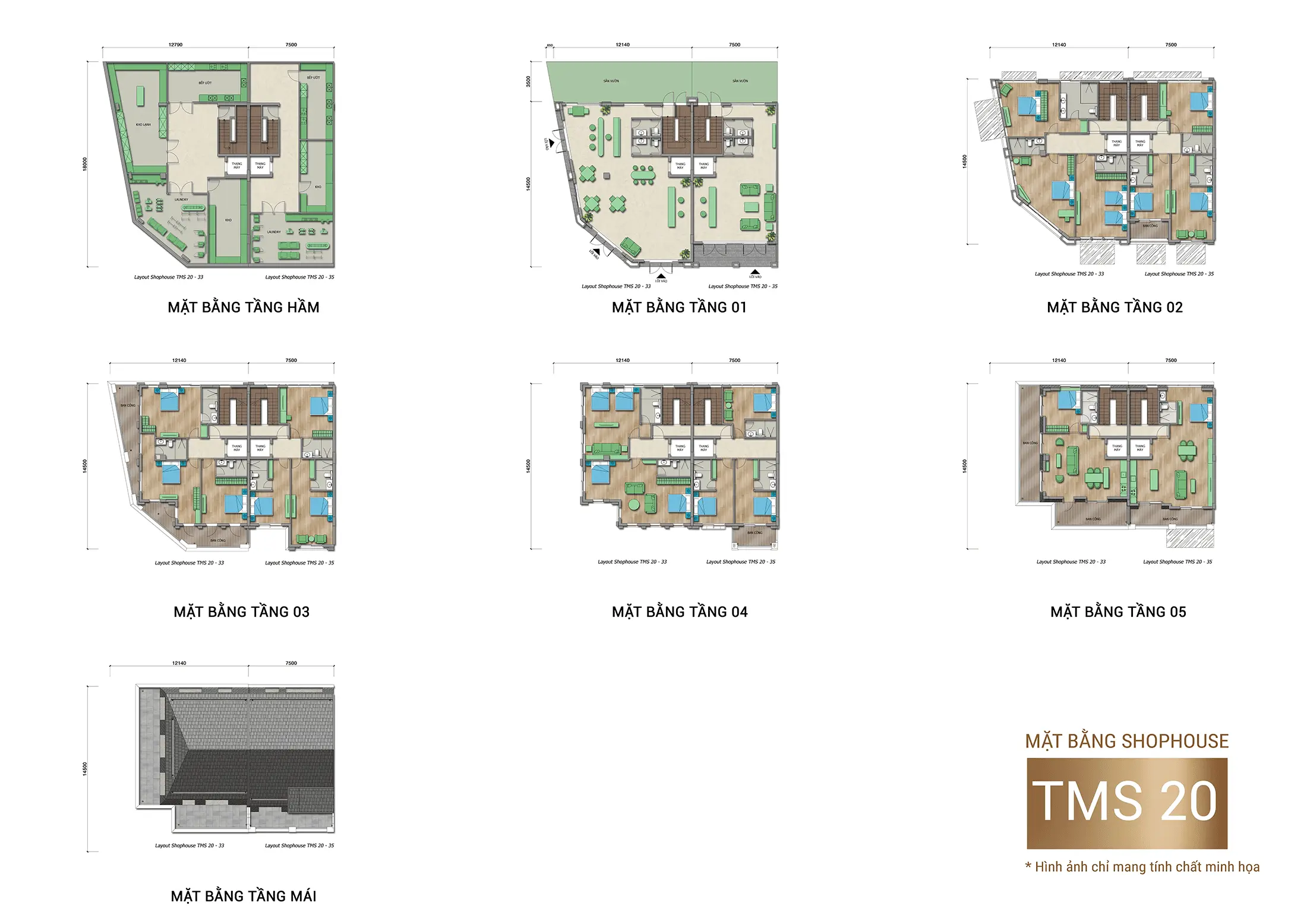 Layout thiết kế sản phẩm Xanh Boutique 5 Tầng tại dự án Xanh Island Cát Bà Layout thiết kế sản phẩm Xanh Boutique 5 Tầng tại dự án Xanh Island Cát Bà