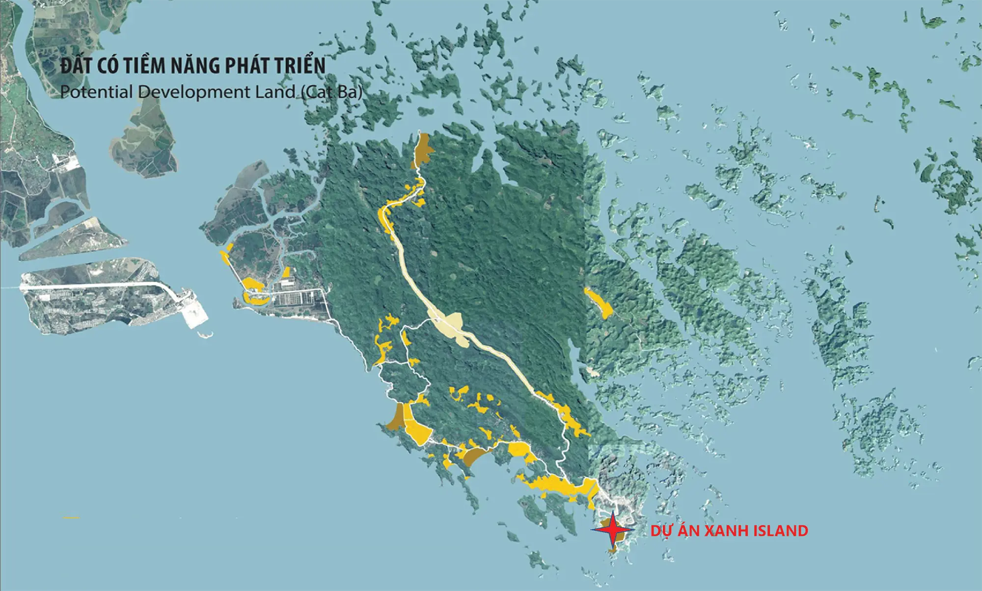 Vị trí dự án Xanh Island tọa lạc tại Trung tâm thị trấn Cát Bà, huyện Cát Hải, TP Hải Phòng Vị trí dự án Xanh Island tọa lạc tại Trung tâm thị trấn Cát Bà, huyện Cát Hải, TP Hải Phòng