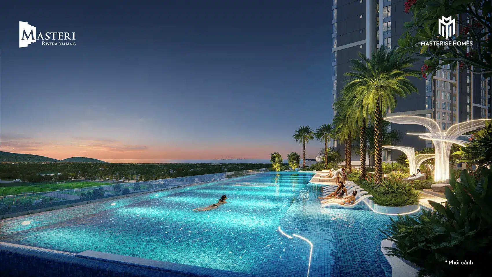 Bể bơi resort đẳng cấp tại Masteri Rivera Đà Nẵng – điểm đến lý tưởng để thư giãn và tận hưởng cuộc sống.