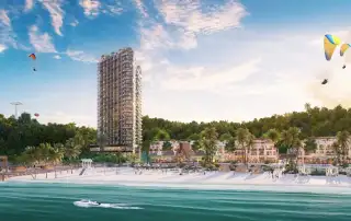 Dự án Sun Xanh Island nằm trên quỹ đất vàng tại Cát Bà với tầm nhìn hướng biển và vịnh Lan Hạ tuyệt đẹp.