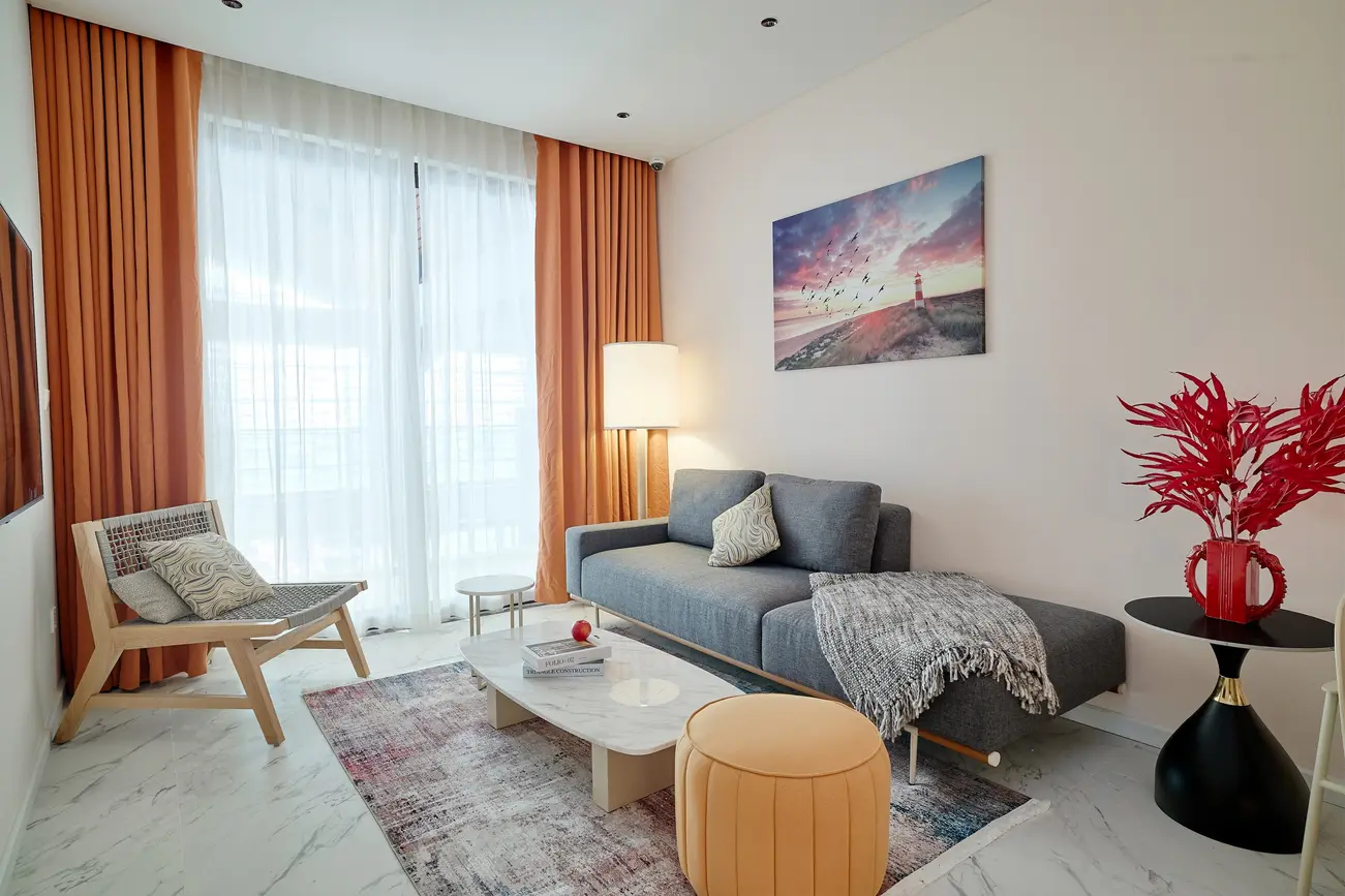 Không gian nội thất hiện đại và sang trọng tại căn hộ The Xanh 2, Xanh Island Cát Bà.
