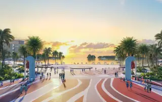 Khu vực biển tuyệt đẹp và tiện ích cao cấp tại dự án Xanh Island mang đến trải nghiệm nghỉ dưỡng lý tưởng.