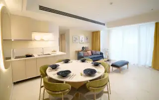 Nội thất căn hộ Xanh Sky tại dự án Xanh Island Cát Bà. Ảnh: Ánh Dương