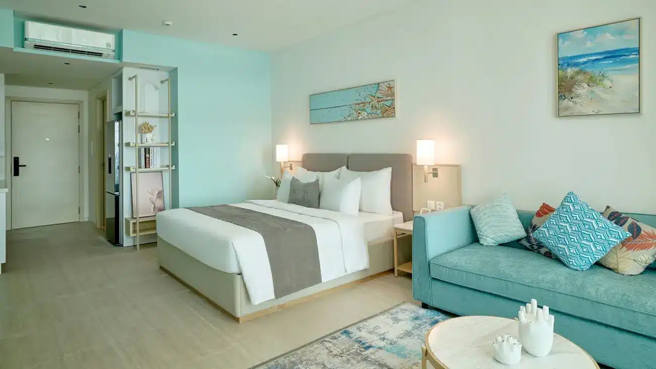 Nội thất hiện đại căn hộ tại Xanh Island Sun Group mang đậm nét Á Đông.
