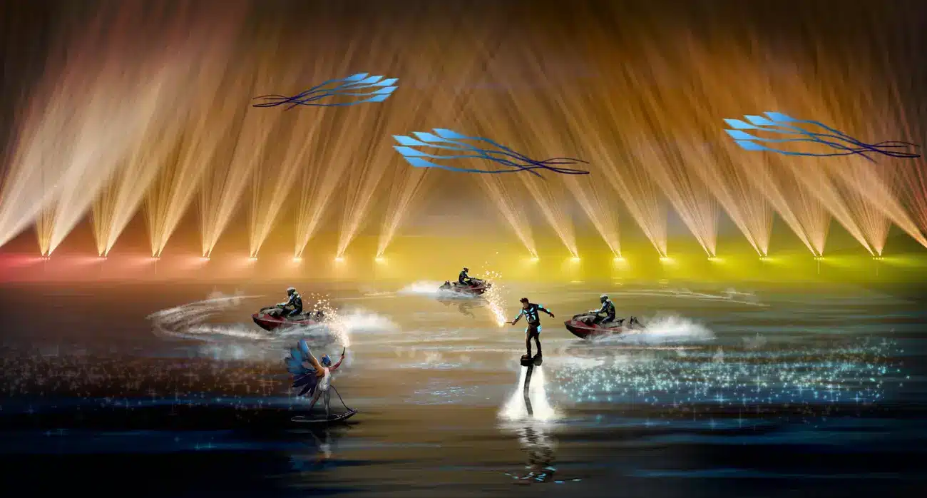 Show diễn Jetski bắn pháo hoa hoành tráng tại Xanh Island hứa hẹn sẽ làm bừng sáng bầu trời đêm.