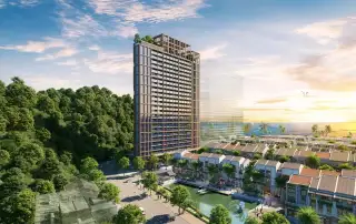 Tầm nhìn 4 mặt đắt giá của căn hộ The Xanh 2, dự án Xanh Island by Sun Group tại Cát Bà.