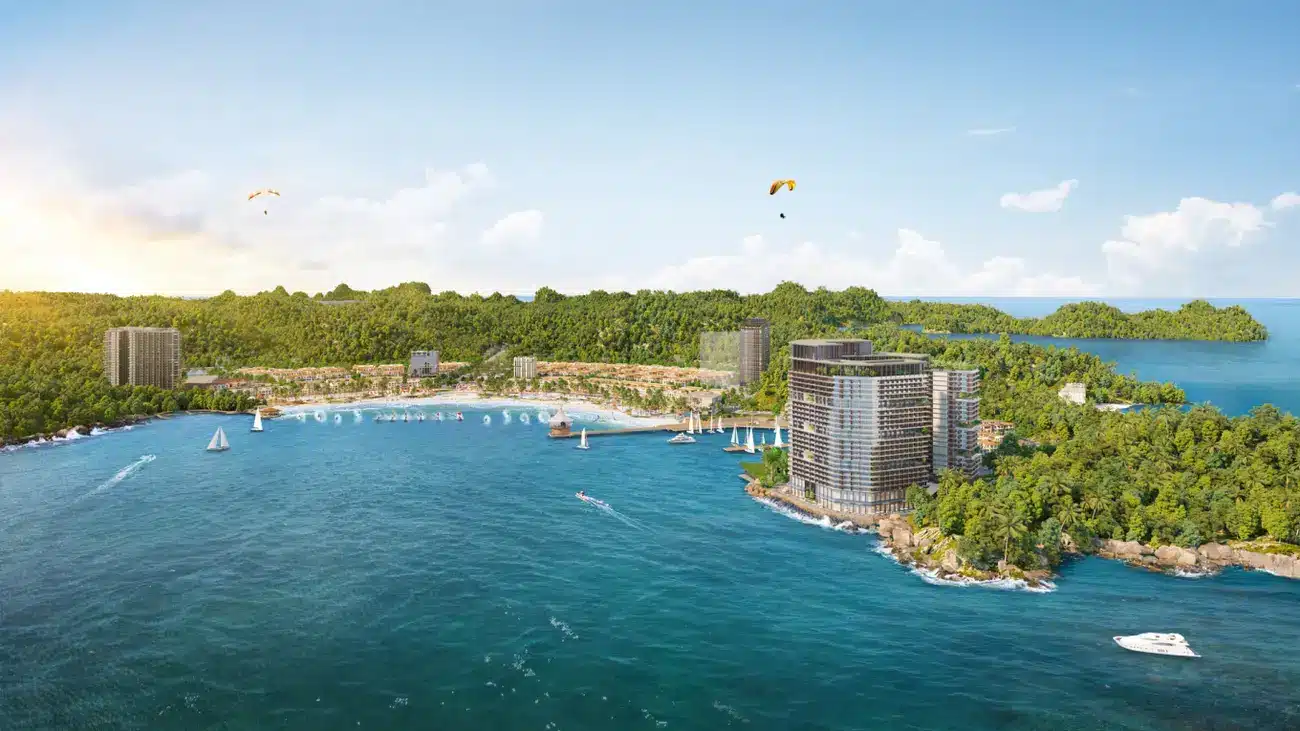 Toàn cảnh dự án Sun Xanh Island trên đảo Cát Bà với hệ thống tiện ích đa năng và dịch vụ đẳng cấp.
