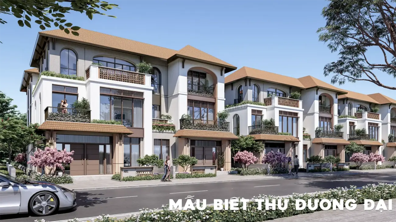Biệt thự sang trọng trong khu đô thị cao cấp Charmora City, dự án của Tập đoàn Sun Group.